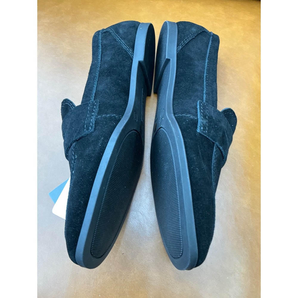Liz Claiborne LC Inca Loafers Womens 7 Black New Suede Memory Foam Penny Flats - Picture 3 of 10